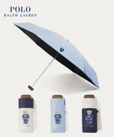 MOONBAT 【WEB限定】POLO RALPH LAUREN(ポロ ラルフローレン) 晴雨兼用日傘 折りたたみ傘 コンパクト ポロベア 一級遮光 遮熱 UV