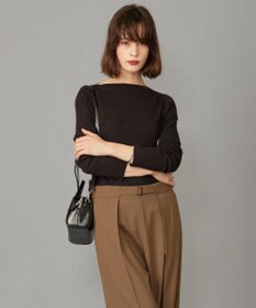 ICB 【洗える】エクストラファインメリノ  ボートネックプルオーバー