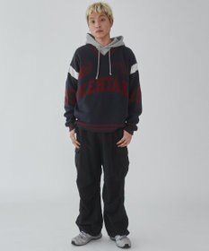 WEGO 【ユニセックス着用ITEM】ラインリブゲームロゴプルオーバー