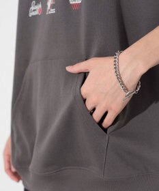 WEGO 【ユニセックス着用ITEM/手洗い可】ロゴノースリーブパーカー