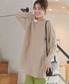 Tiaclasse 【新色追加・洗える】ミドルリブニットチュニック