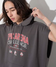 WEGO 【ユニセックス着用ITEM/手洗い可】ロゴノースリーブパーカー