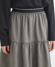 Green Parks ウエストラインフリルティアードスカート