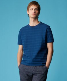 JOSEPH ABBOUD 【オーガニックコットン使用・日本素材】リンクスボーダー Tシャツ