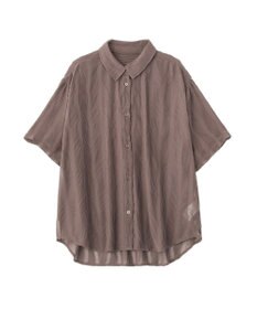 earth music&ecology ランダムプリーツシャツ