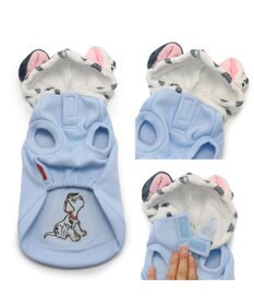 PET PARADISE ディズニー 101匹わんちゃん フード付きトレーナー 《パステル ブルー》 小型犬