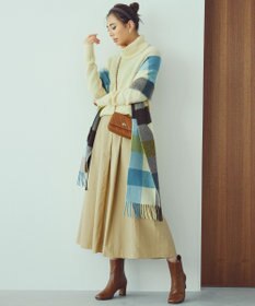 23区 【洗える】ブークレ タートルネック ニット