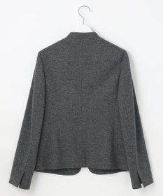 J.PRESS LADIES 【セットアップ対応】ウールスムース ノーカラー ジャケット