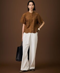 自由区 【SHIHOさん着用・機能性抜群・旬シルエット】ファンクショナルブロード カーブパンツ