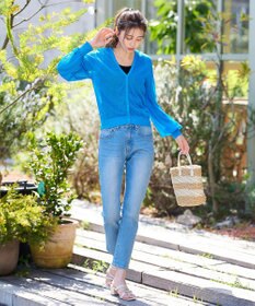 Tiaclasse 【洗える】シアーパフスリーブカーディガン