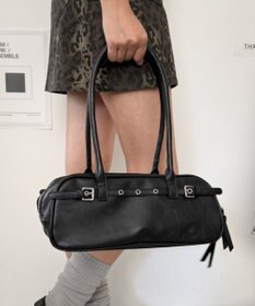 WEGO ベルトデザインボストンバッグ