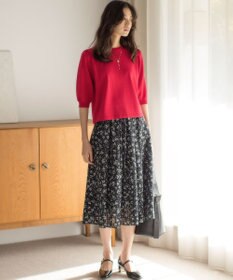 組曲 フラワーメタル ニットTシャツ