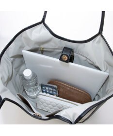 UNBILLION ペルケ perche / キャンバス・牛革トリミングトート