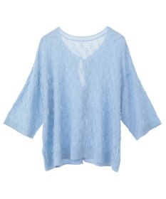 YECCA VECCA 2wayリボンフリンジニットカーディガン