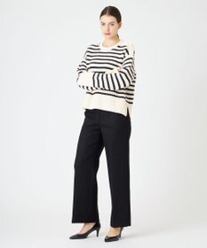 BEIGE， PONT NEUF/ ボーダーニットトップス