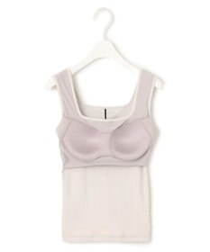 ICB 【洗える】【OUR WACOAL コラボ】カップイン スクエアネック タンクトップ