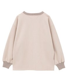 YECCA VECCA フェイクスエードデザインステッチプルオーバー