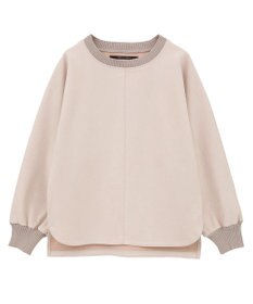 YECCA VECCA フェイクスエードデザインステッチプルオーバー