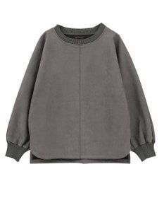YECCA VECCA フェイクスエードデザインステッチプルオーバー