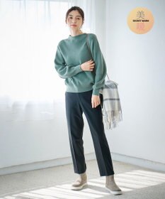 ANY 【ウエストゴム/リントラク加工/裏起毛/ストレッチ】シークレットウォーム　テーパードパンツ