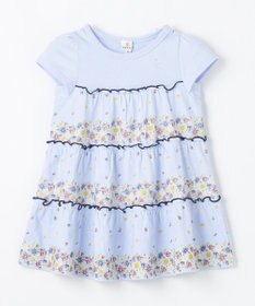 組曲 KIDS 【80-100㎝】ティアードフラワー チュニック