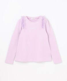 ANY KIDS チュールフリル 長袖Tシャツ
