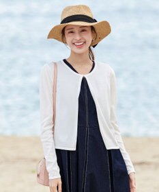 Tiaclasse 【洗える】長袖サマーニットカーディガン