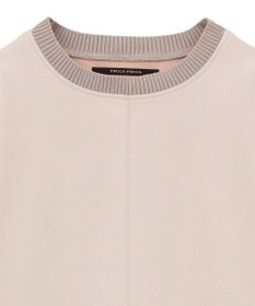 YECCA VECCA フェイクスエードデザインステッチプルオーバー