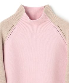 BEIGE， RULE / ウールカシミヤバイカラーハイネックニット