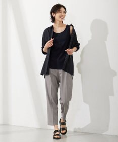 J.PRESS LADIES コットンリブ ノースリーブ カットソー