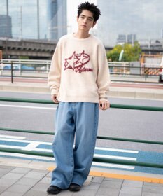 WEGO 【ユニセックス着用ITEM/MLサイズ展開】シャギーグラフィックプルオーバー