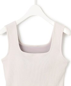 ICB 【洗える】【OUR WACOAL コラボ】カップイン スクエアネック タンクトップ