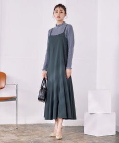 Tiaclasse 【洗える】アシンメトリーキャミワンピース