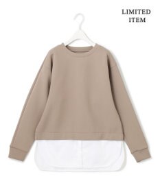 ICB 【WEB限定・洗える】 ヘヴィダンボール シャツコンビプルオーバー