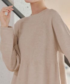 Tiaclasse 【新色追加・洗える】ミドルリブニットチュニック