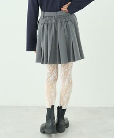 earth music&ecology ベルト付きプリーツミニスカート