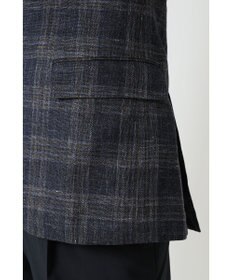 DAKS リネンコットンチェックジャケット