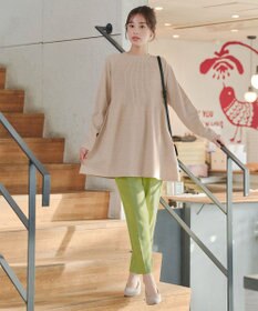 Tiaclasse 【新色追加・洗える】ミドルリブニットチュニック