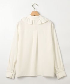 組曲 【WEB限定】ボウタイ付きフリルカラー ブラウス