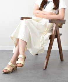 INTER-CHAUSSURES 【Marila】ダブルベルトフットベッドサンダル