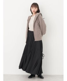 earth music&ecology ケーブルニットパーカー