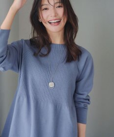 Tiaclasse 【新色追加・洗える】ミドルリブニットチュニック