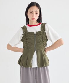 earth music&ecology ペプラムビスチェ