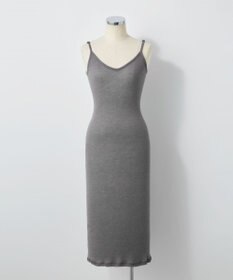 TOQUE 〈大草直子さんアドバイザー〉ロイヤルベビーアルパカ針抜きスムスインナーロングキャミソール