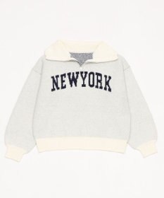 WEGO フラッフィーハーフジップニット