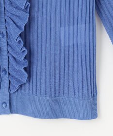 組曲 シアーニット フリルカーディガン