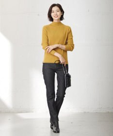 J.PRESS LADIES 針抜きフライス ボトルネック リブ カットソー