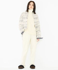 JOSEPH ABBOUD MOUNTAIN 【SPACE／UNISEX】OGスラブシャンブレーマルチボーダー シャツ