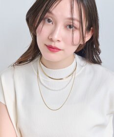 Phoebe パールミックスチェーン3連ネックレス