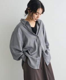 CRAFT STANDARD BOUTIQUE オーバーサイズサテンシャツ